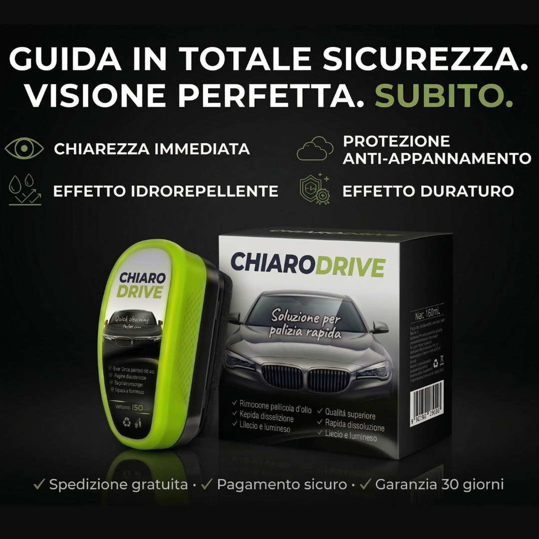ChiaroDrive™ – Visione chiara, guida sicura senza riflessi
